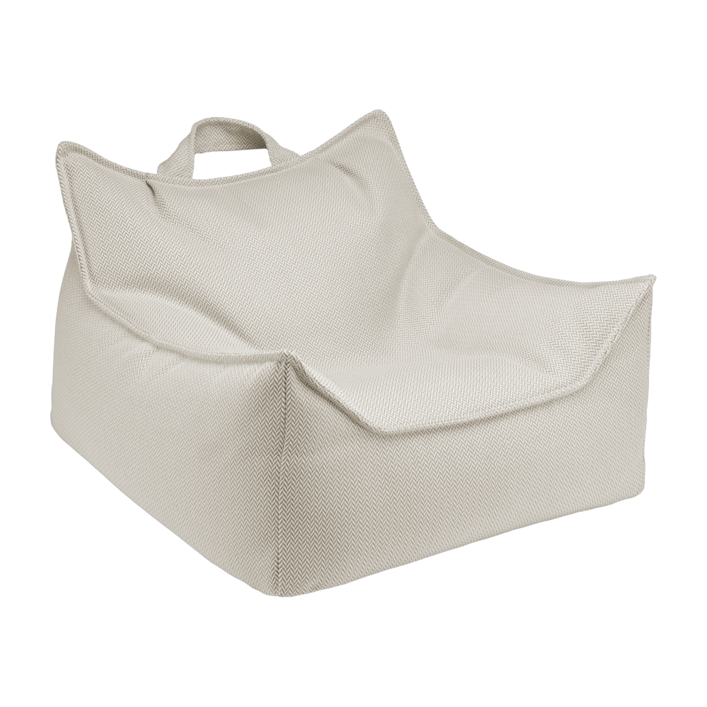 Sillón puf de olefina para exterior terra 80 x 70 cm - Wigiwama