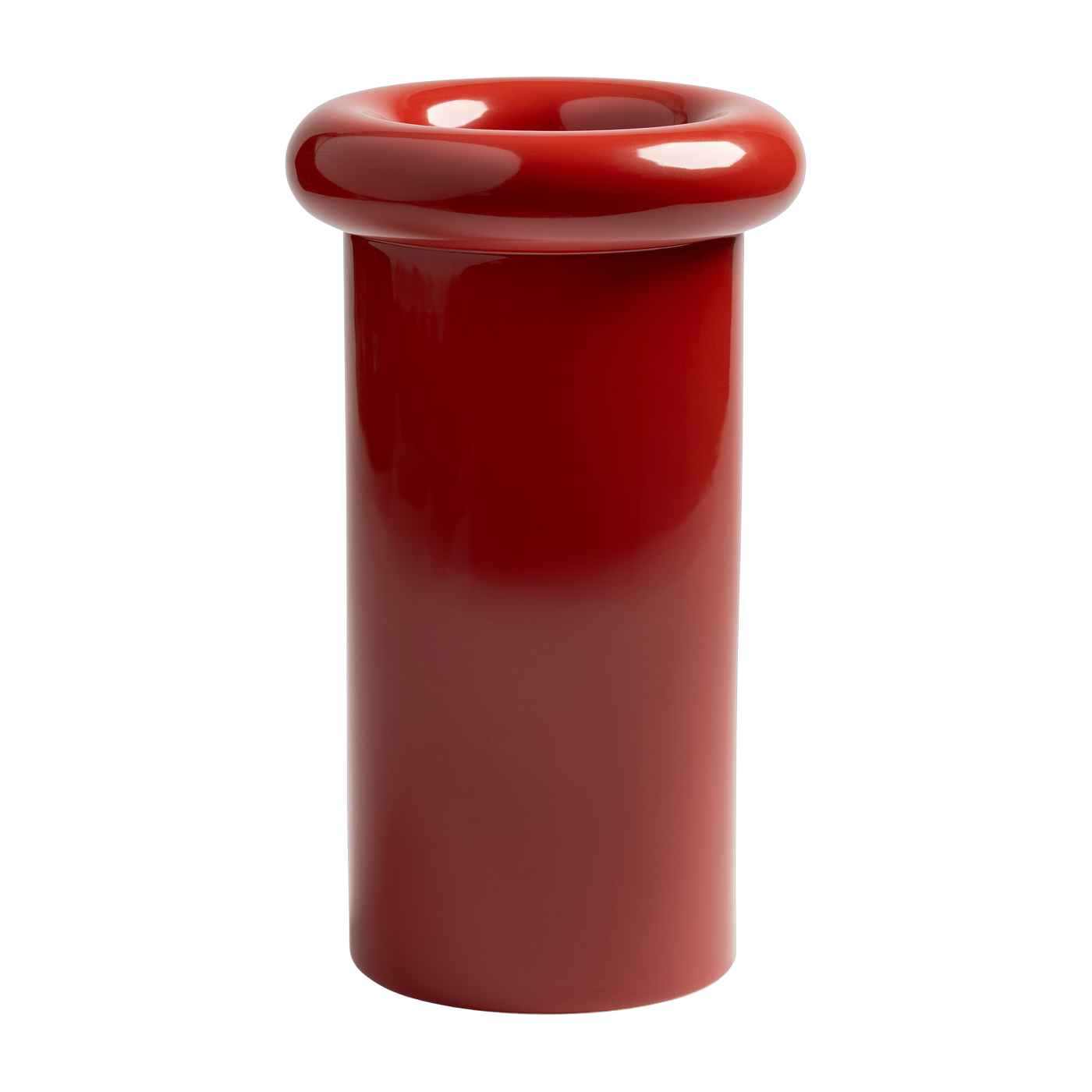 Vase Red stoneware turban - &klevering