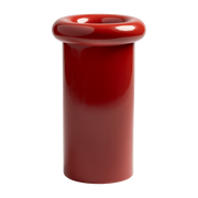 Vase turban rouge en grès - &klevering