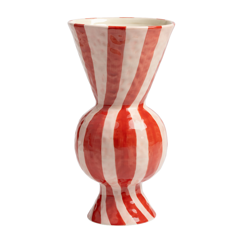 Vase en grès rose et rouge - &klevering