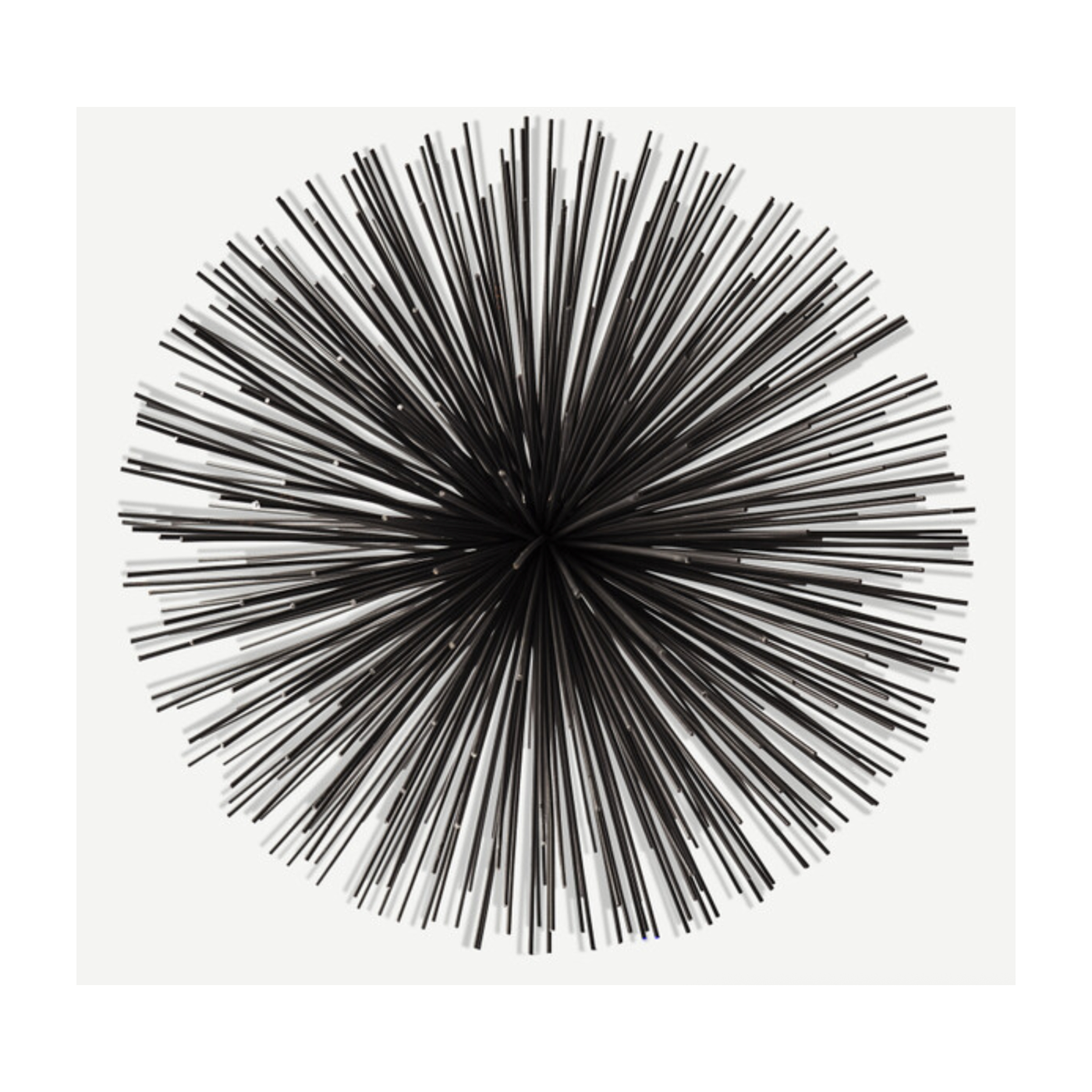 Decoración de aluminio erizo negro 26 cm - Pols Potten