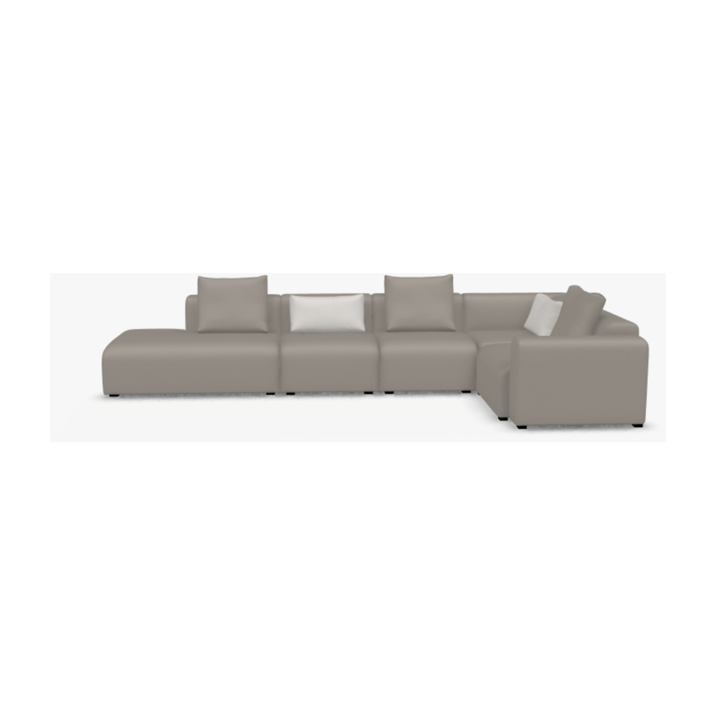Sofa B 374,5 cm / H 67 cm / T 207 cm Metaphor 003 - Hay