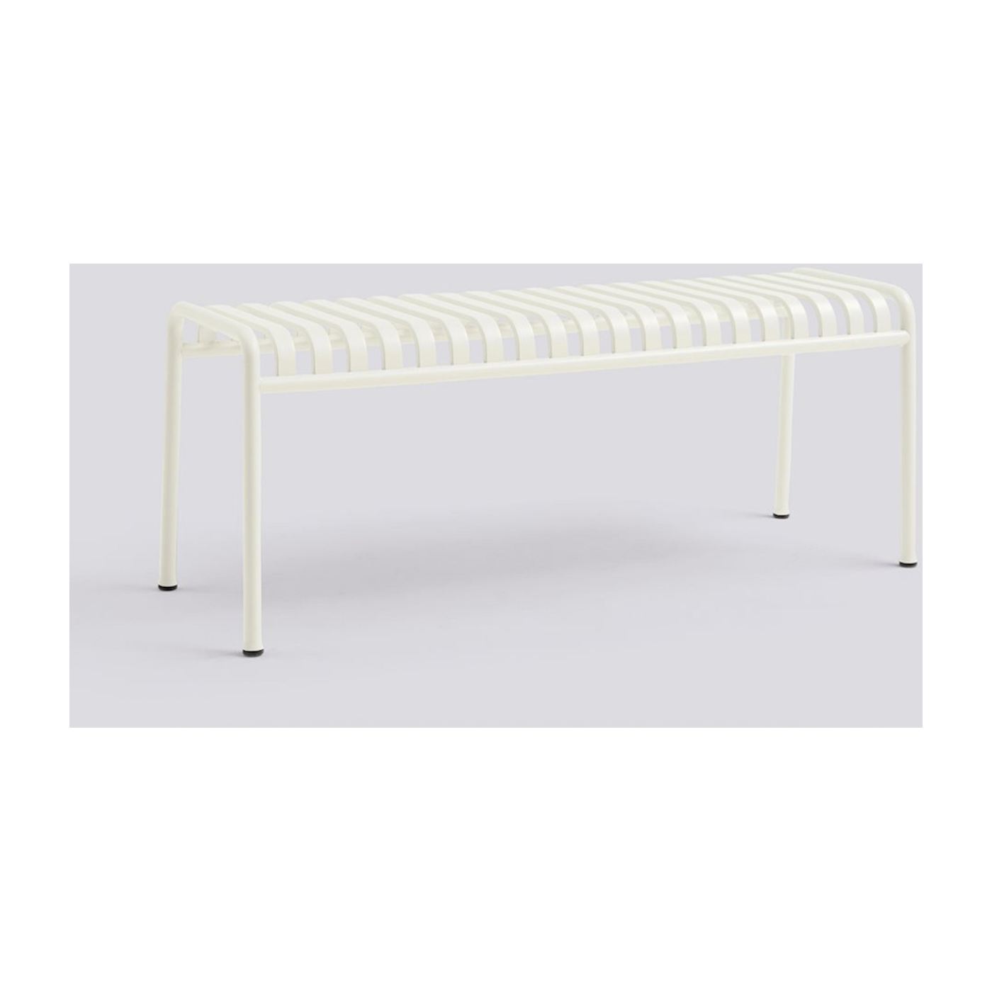 Banc de jardin en métal crème Palissade - HAY