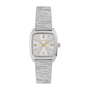 Montre en métal plissé et cadran argenté Nova argent - Laps