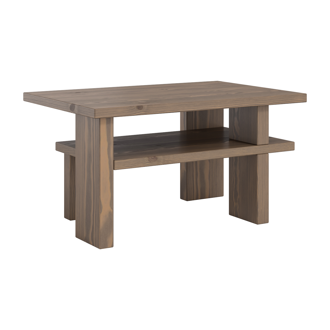 Mesa de centro de pino marrón algarrobo 68x45x36cm Japan - Karup Design