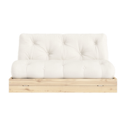 2-Sitzer-Bettsofa aus Kiefer und Naturstoff 140x200cm Flip Raw -. Karup Design