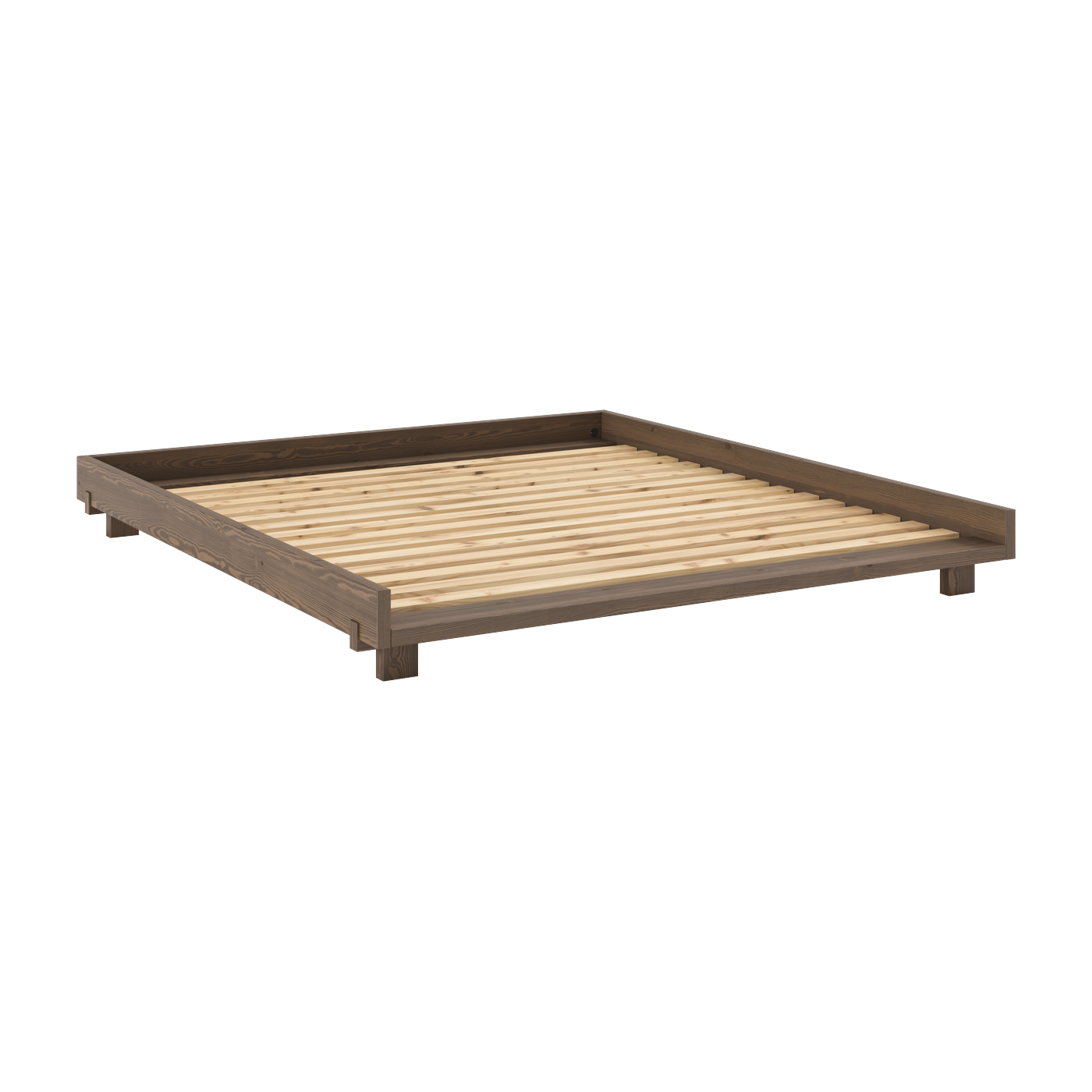 Unterbett aus Kiefer carob brown 180x200cm Social bed - Karup Design