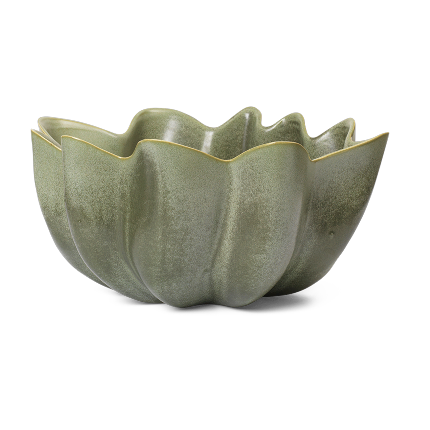 Schale aus grünem Steingut, 22 x 11 cm – Ferm living