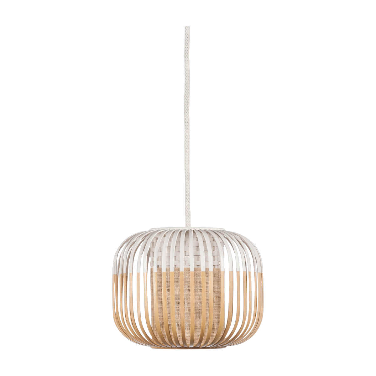 Hängeleuchte aus weißem Bambus, 27 cm Bamboo Light - Forestier