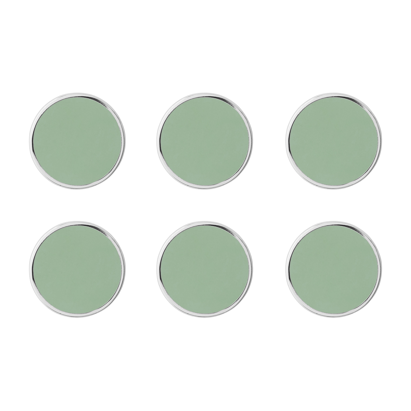 6 sage green round magnets, 3 cm The buttons— Mustard Made