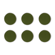 6 aimants ronds vert olive 3cm The buttons - Mustard Made