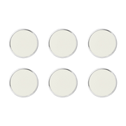 6 imanes redondos blancos tiza 3 cm The buttons - Mustard Made