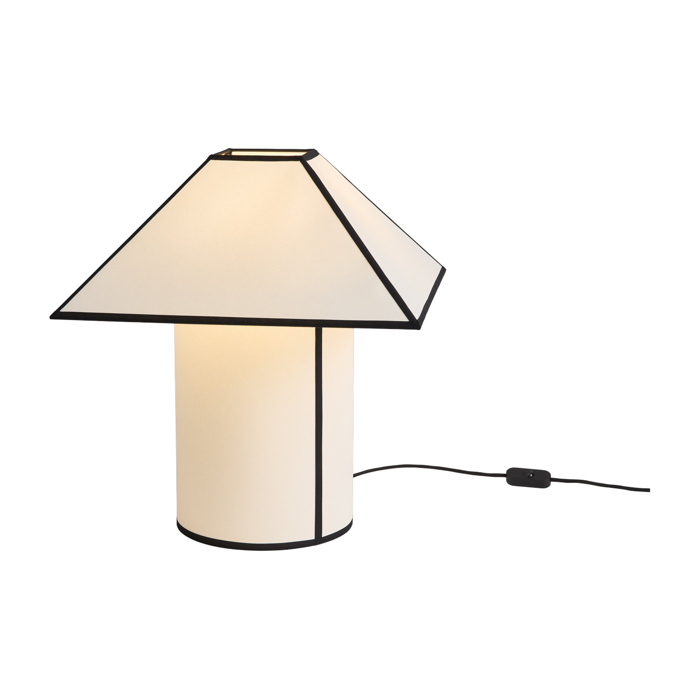 Lampe de table en papier blanc 45cm Ava - HAY