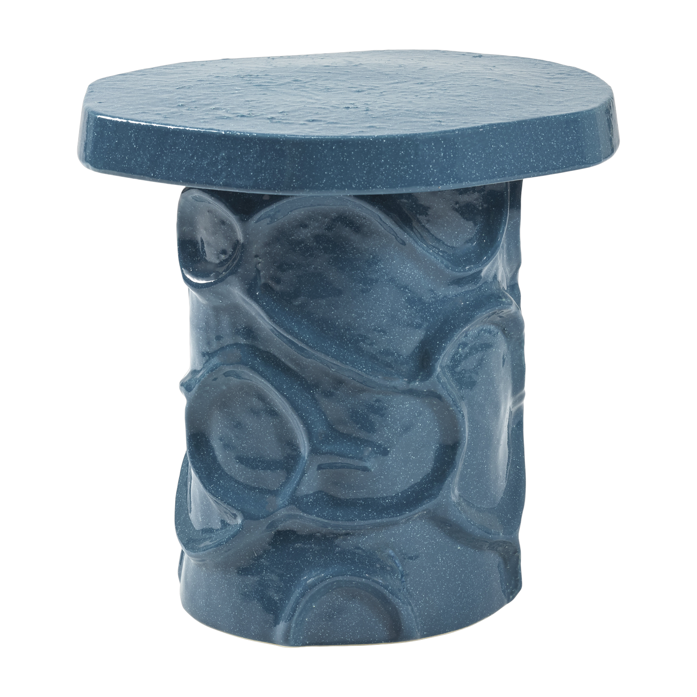 Table d'appoint en grès bleu 39x35x40cm Mena - Serax