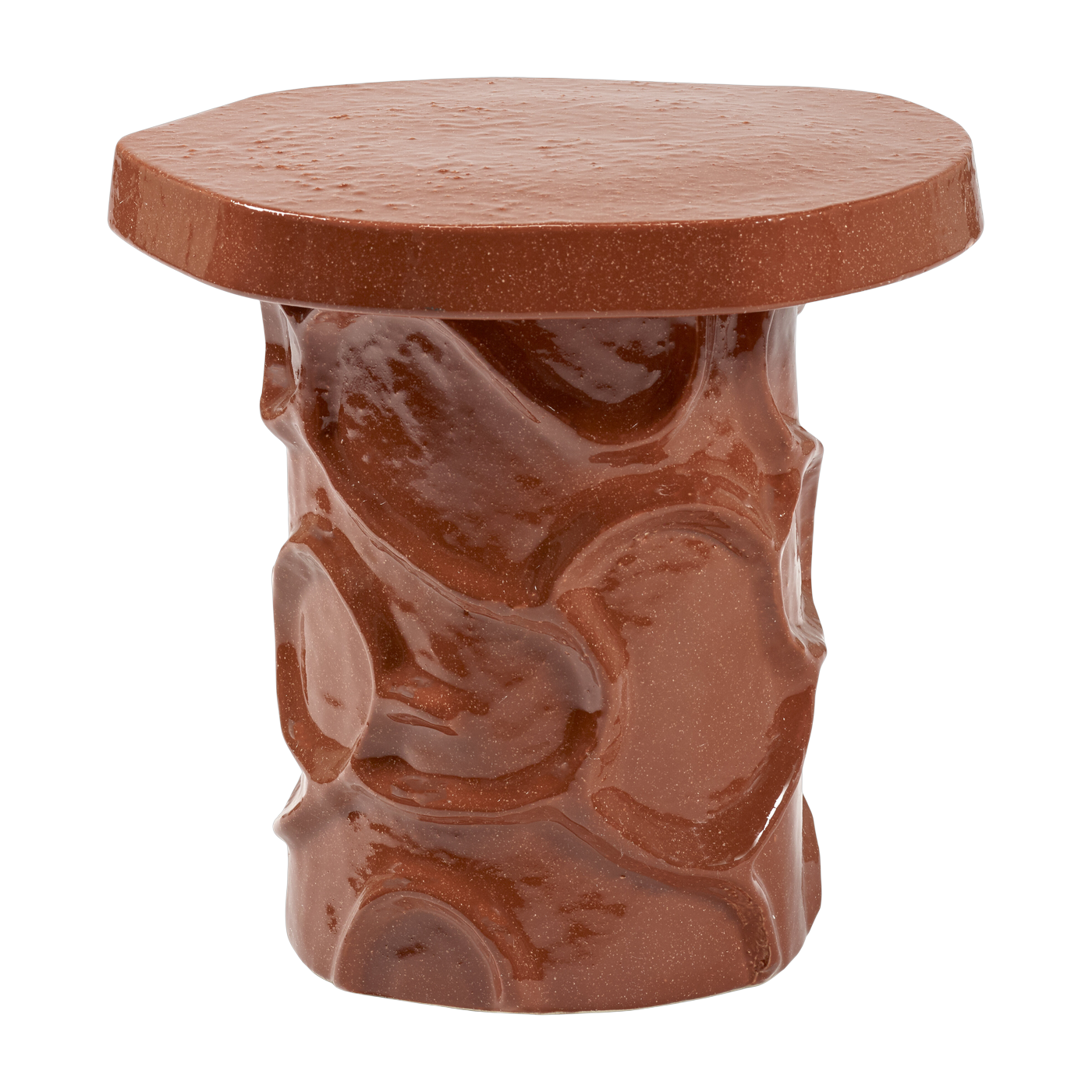 Rust sandstone side table 39x35x40cm Mena - Serax