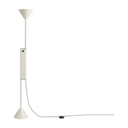 Lampadaire en métal anodisé blanc crème Twist- Hay