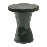 Dark green stoneware side table 40x49cm Caro - Serax