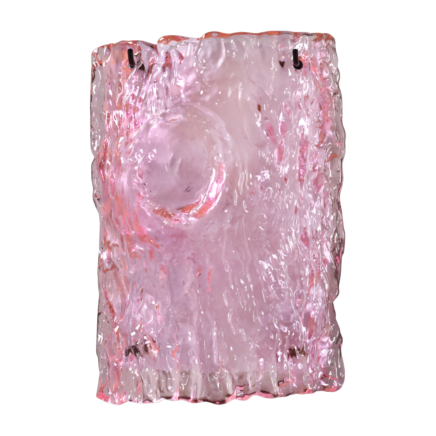Wall lamp in glass and rose steel 16. 5x10x26cm Oak - Serax