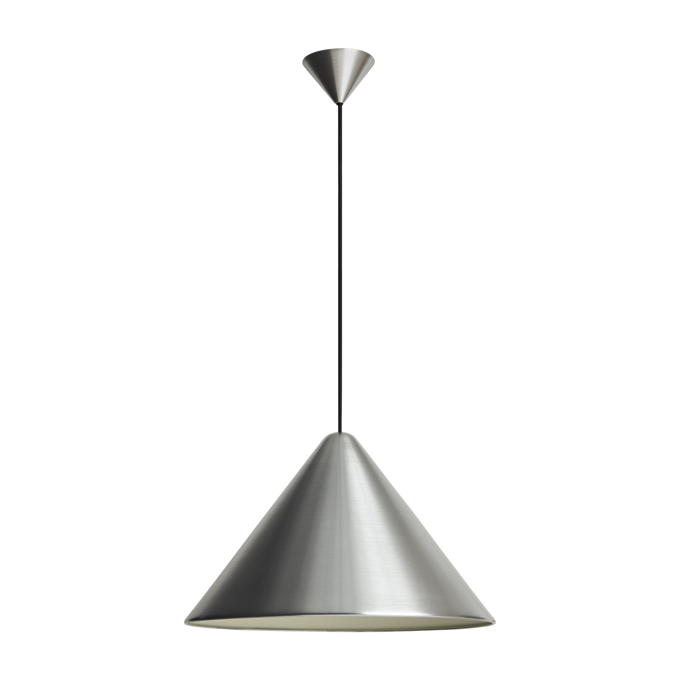 Hängeleuchte aus gebürstetem Aluminium, 43 cm, Compass – HAY