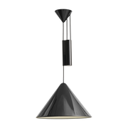 Sospensione regolabile in alluminio nero 43 cm Compass - HAY