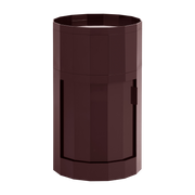 Facet recycled plastic bedside table in burgundy, 38x38x66cm - Hay