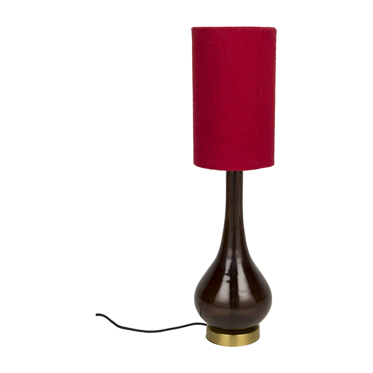 Lámpara con pantalla roja de 60 cm « Jules » - Dutchbone