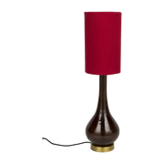 Lampe mit rotem Lampenschirm 60 cm „ Jules ” – Dutchbone