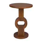 Table d'appoint en bois de manguier 36x53cm Tondo - Dutchbone