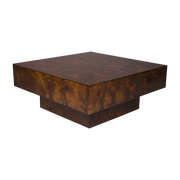 Quinn walnut coffee table 90x40cm - Dutchbone