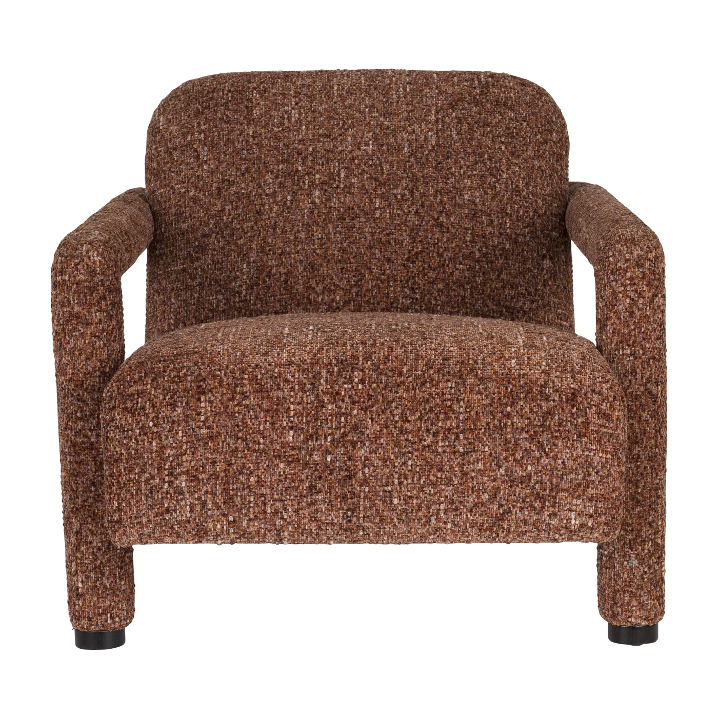 Burgundy red cotton armchair 77x79x78cm Kent - Dutchbone