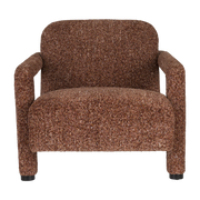 Sillón de algodón rojo burdeos 77x79x78cm Kent - Dutchbone