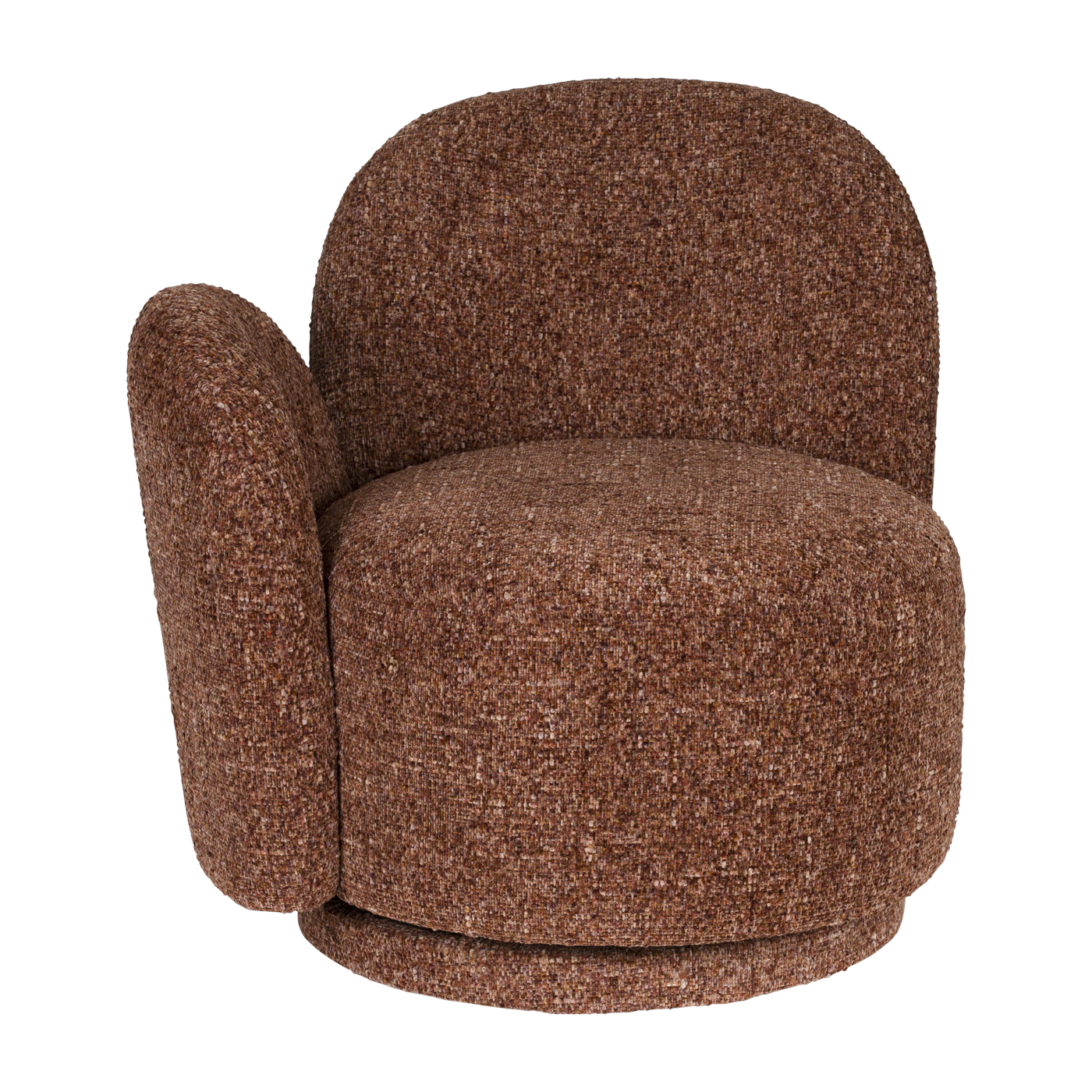 Burgundy red polyester armchair 74x76cm Pink - Dutchbone