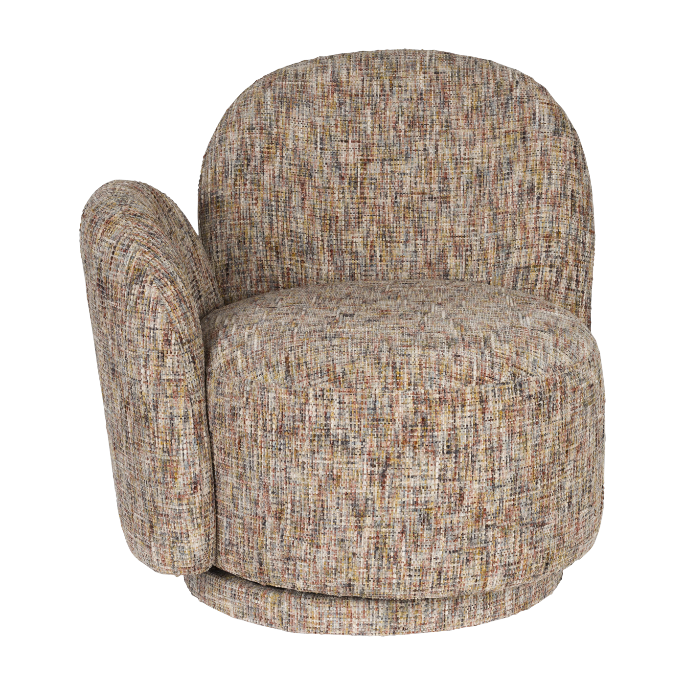 Multicolored polyester armchair 74x76cm Pink - Dutchbone