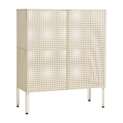 Armoire en acier perforé blanc cassé 89x40x106,5cm - HAY