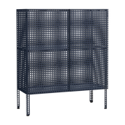 Armoire en acier perforé bleu 89x40x106,5cm - HAY