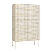 Armoire en acier perforé blanc cassé 89x40x146,5cm - HAY