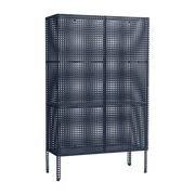 Armoire en acier perforé bleu 89x40x146,5cm - HAY