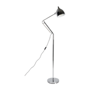 Chrome steel floor lamp 66x25x137cm Reader - Zuiver
