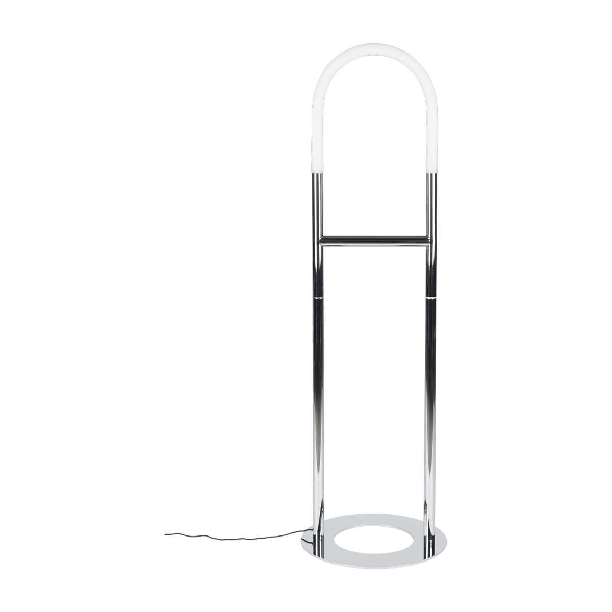 Lampada da terra in acciaio cromato 135 cm Arch - Zuiver