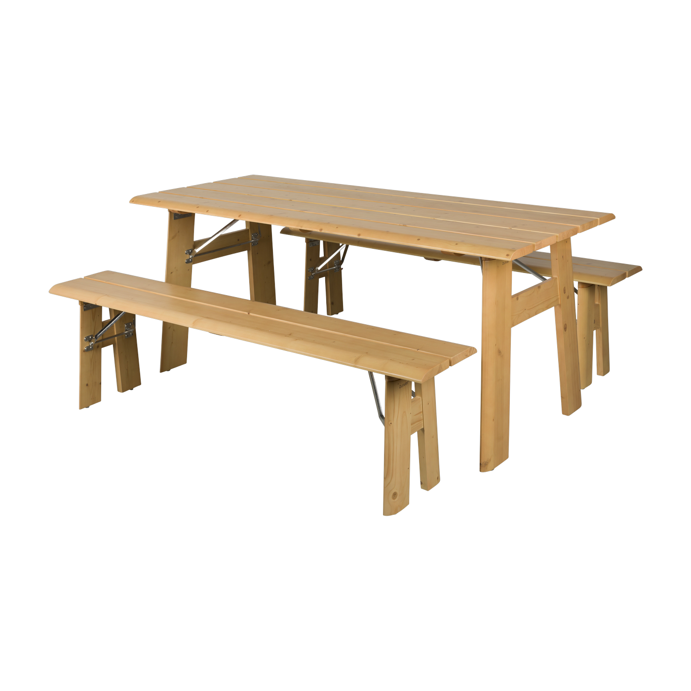 Set de jardin en pin naturel Avenue - Zuiver