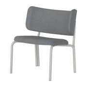 Lounge-Sessel aus schwarz-grauem Mischgewebe 74 x 66 cm Kei – Noo. ma