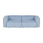 Blue fabric three-seater sofa 243x73cm Lobi- Noo. ma