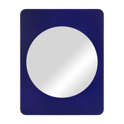 Blue birch wood mirror 90x70cm Aku - Noo. ma