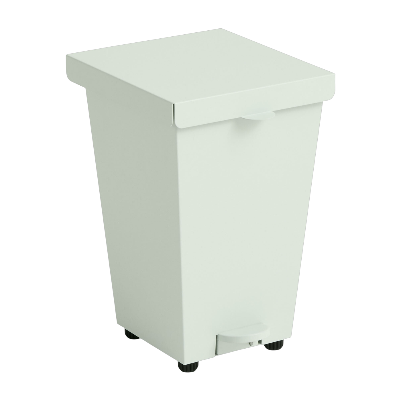 Cubo de basura de acero verde menta 8 l Loop - HAY