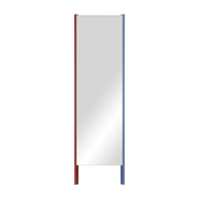 Blauer und kastanienbrauner Wandspiegel 49 x 166 cm Lun – Noo. ma