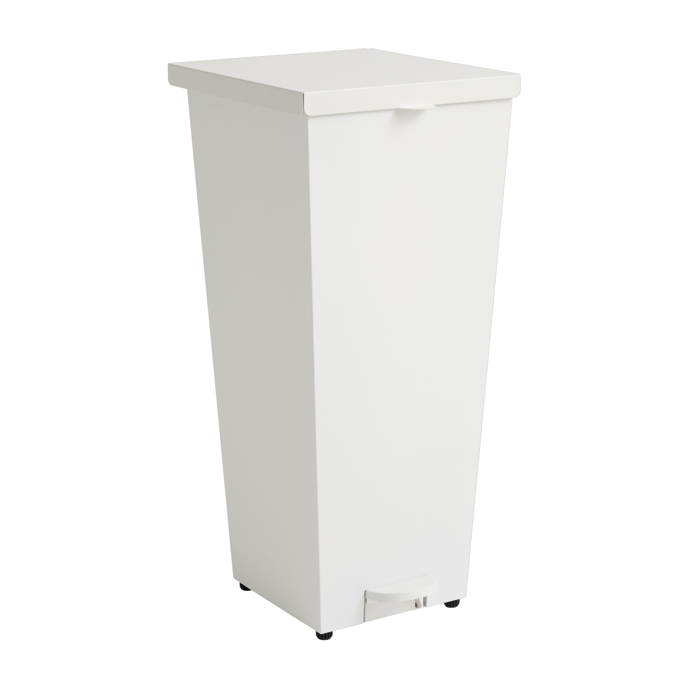 Cubo de basura de acero blanco de 58 l Loop - HAY