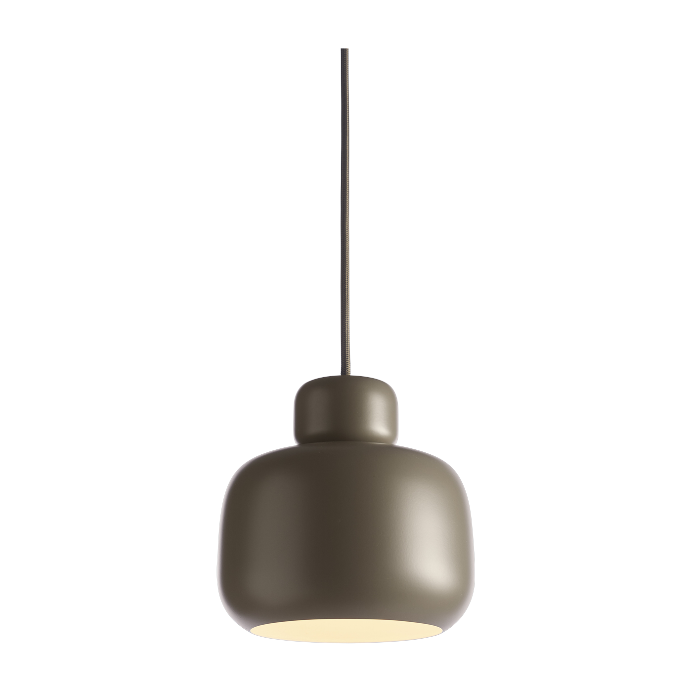 Metallpendelleuchte taupe 16 cm „ Stone ” – Woud