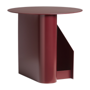 Burgundy red metal side table 36x40cm Sentrum - Woud