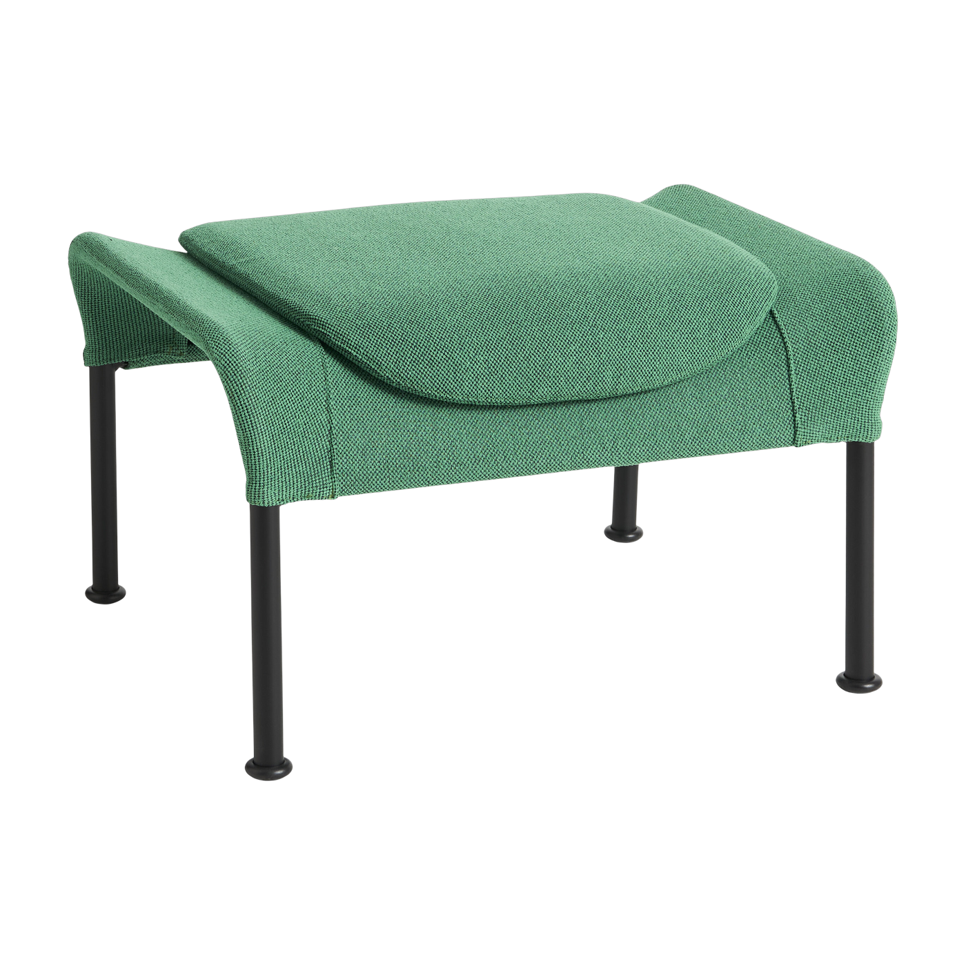 Reposapiés de tela verde y acero negro O2 - HAY