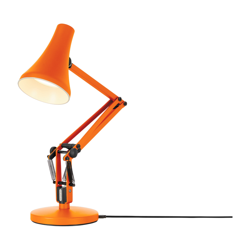 مصباح طاولة من الألومنيوم باللون البرتقالي الغروب Mini Mini 90 - Anglepoise